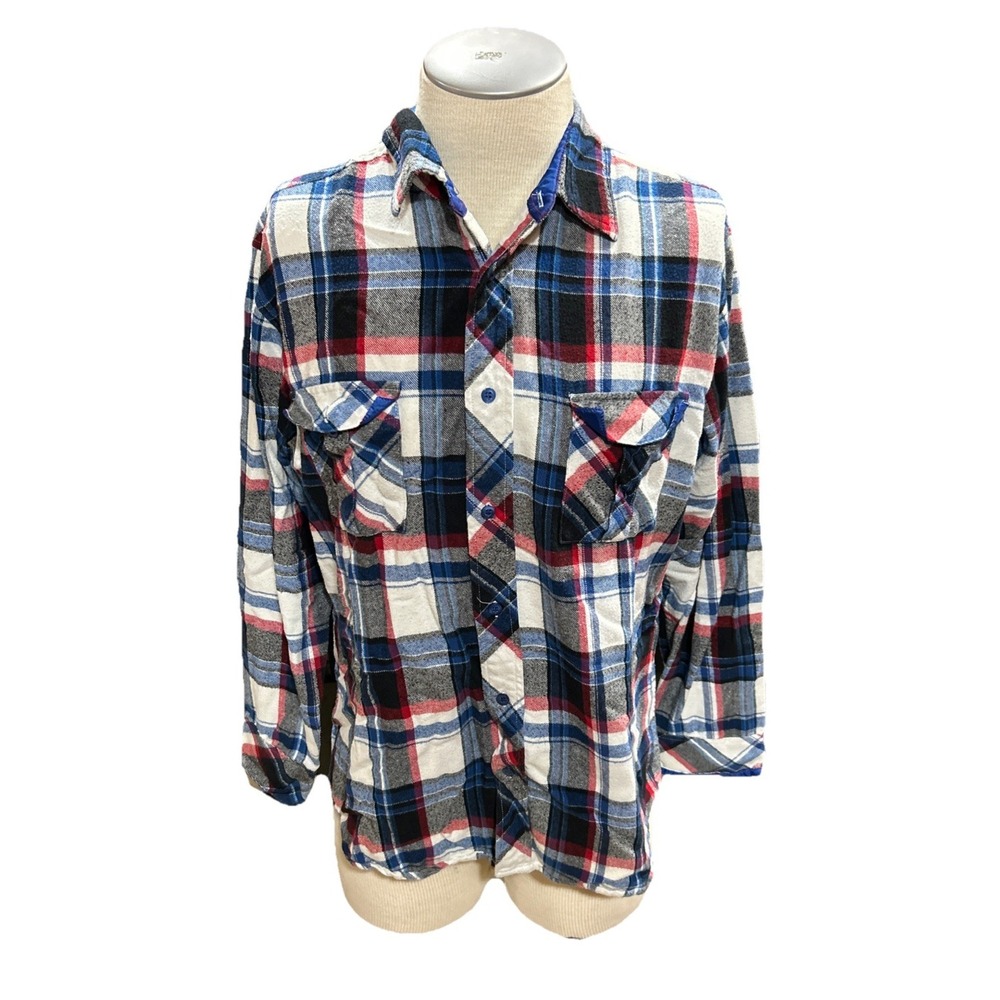 Burnside Men's Flannel Shirt XL Long Sleeve Button Down Plaid Casual Top